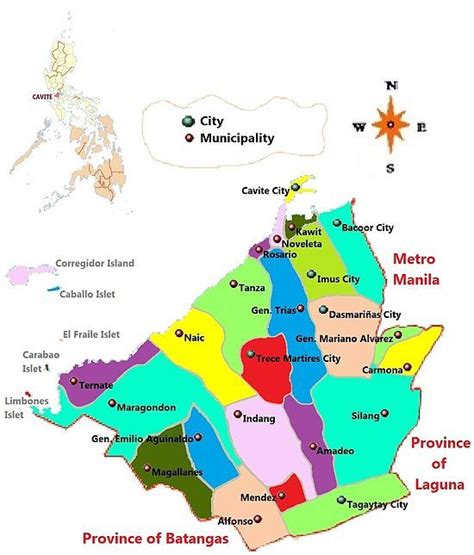 16 municipalities of cavite